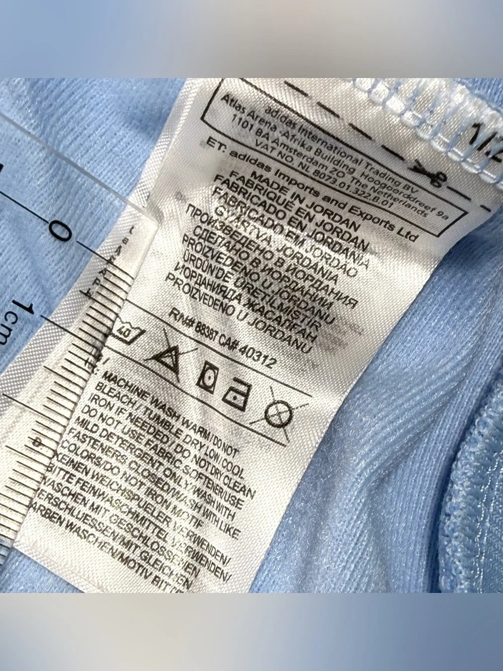 adidas Kids XL Original Superstar Top Full Zip Lightweight Track Jacket SkyBlue